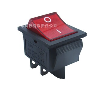 进口级kcd2kcd3船型开关kcd4电源开关4脚6脚带灯翘板开关船形开关