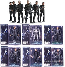 NECA 终结者 T800 阿诺 警察局版 7寸可动人偶手办模型 玩具批发