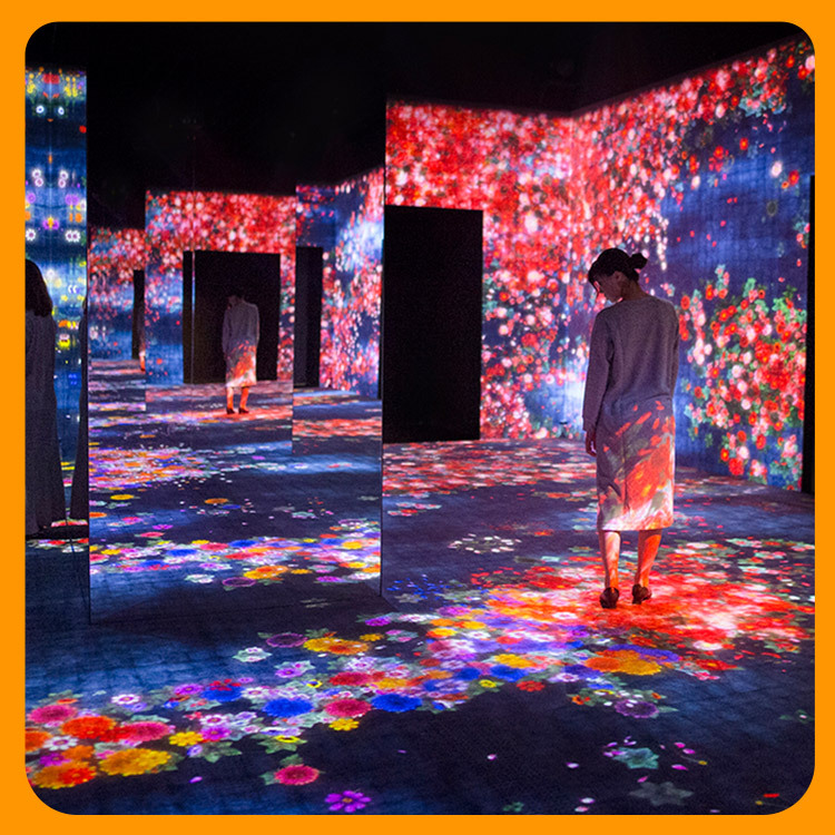 3d全息沉浸式投影游戏墙面地面互动设备餐厅酒店婚礼宴会场景