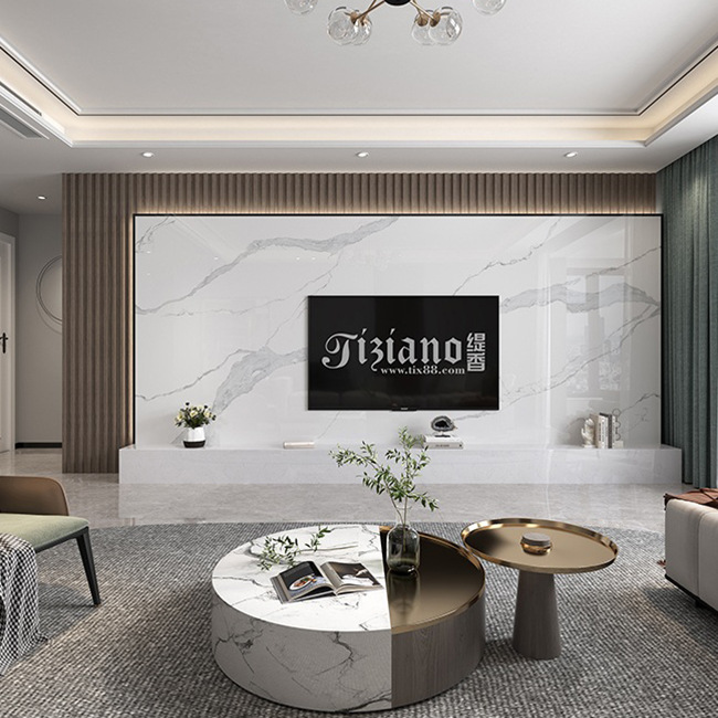 岩板电视背景墙定制,满足你的十二分期待!