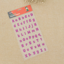 字母数字贴纸卡通立体泡泡贴手账专用亚马逊跨境DIY