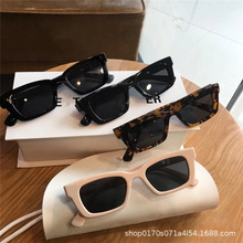 Jennie同款墨镜女2022年新款太阳镜欧美复古小框韩版时尚猫眼眼镜