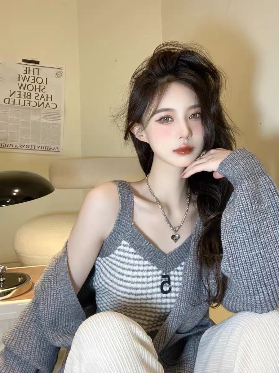 名媛高端气质御姐风可盐可甜早春时尚毛衣针织衫加工定制贴牌