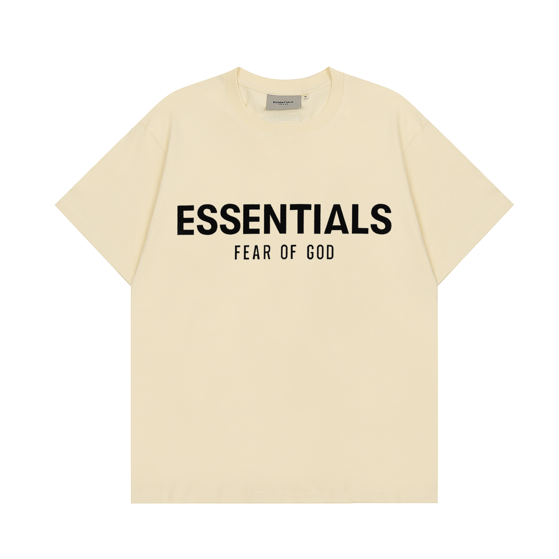 潮牌fog复线essentials短袖男植绒字母情侣半袖女重磅高品质上衣