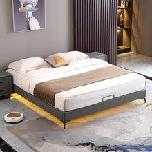 落地榻榻米无床头床实木床简约现代小户型家用卧室双人床加厚床板