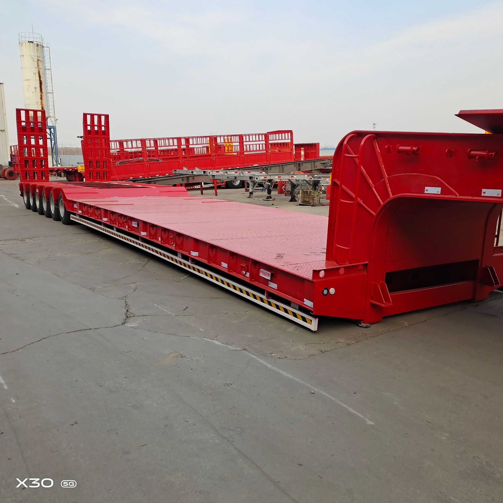 六桥爬梯板车 多轴线挂车 五线十轴四线八轴半挂车低平板半挂车