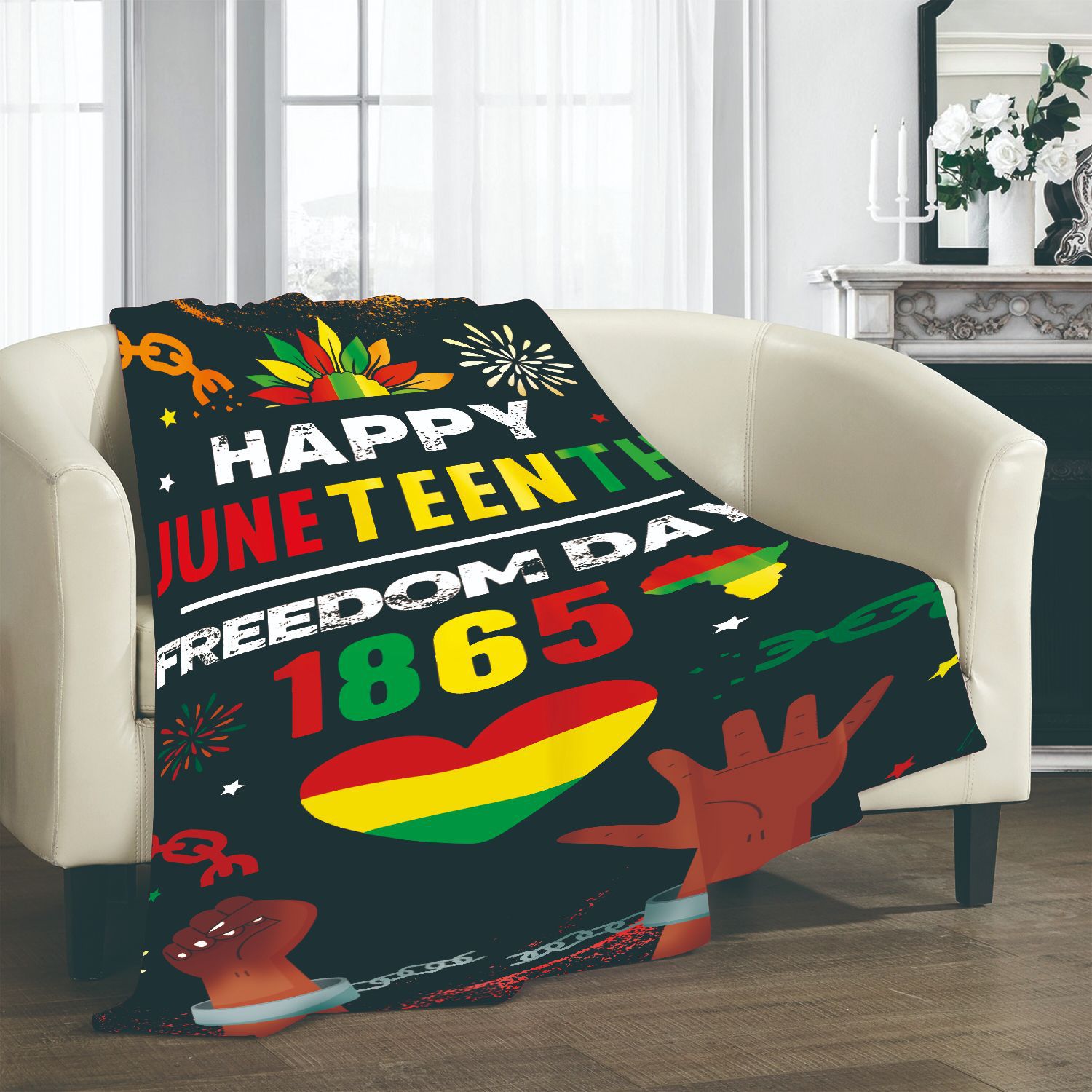 New June Festival Blanket Digital Printing Flannel Blanket Household Textile Supplies Holiday Blanket Thermal Blanket