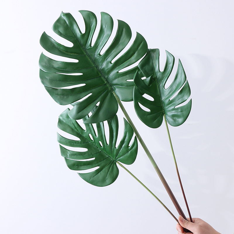 Artificial Plant Plastic Turtle Leaf Green Plant Leaf Fresh Home Decoration Decoration Artificial Turtle Leaf