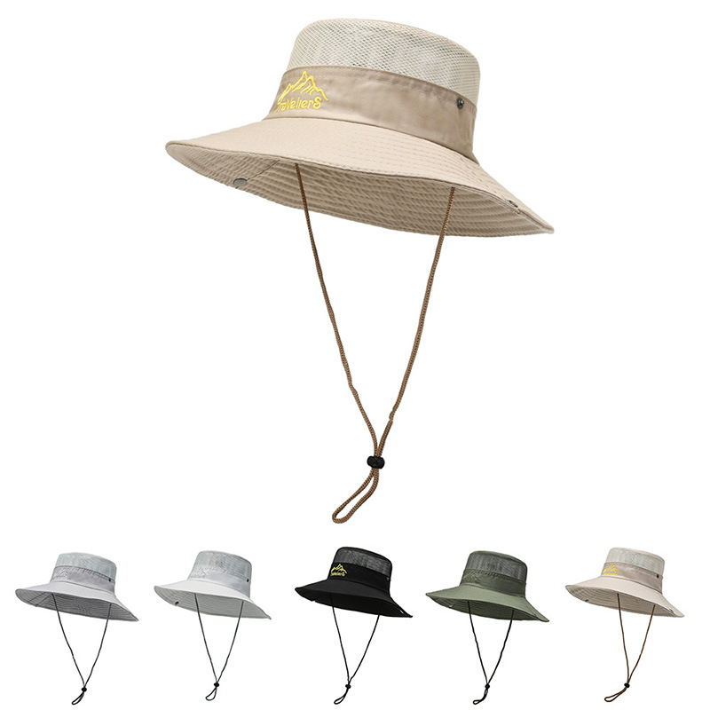 New Style Fisherman Hat Men's Outdoor Alpine Cap Summer Quick-Drying Cap Breathable Sun Hat Sun Protection Fishing Cap