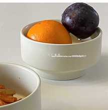 OP2B走失的blue 韩式米饭碗哑光陶瓷早餐碗料理碗纯色甜品碗餐具