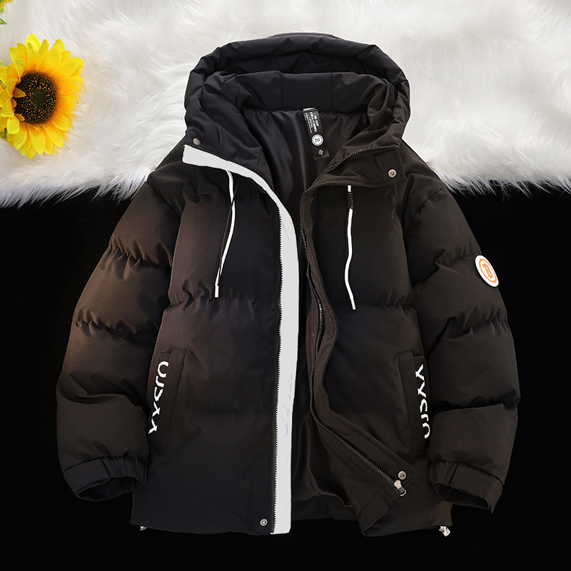 Men's Cotton Clothes Autumn and Winter Hooded Cotton-Padded Coat Men's Clothing 2023 New Fashion Brand Thermal Cotton Coat Jacket
