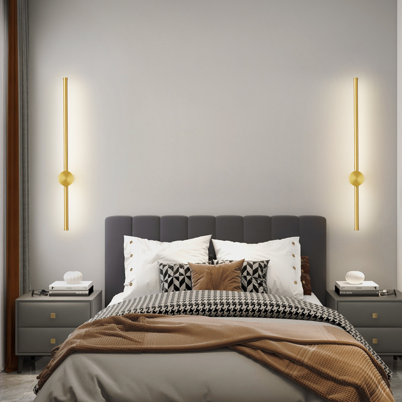 极简一字长条壁灯卧室床头灯现代简约轻奢客厅电视背景墙装饰壁灯