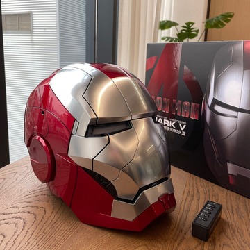 mk5钢铁侠头盔1:1贾维斯真人穿戴头套可变形声控电动开合进口芯片