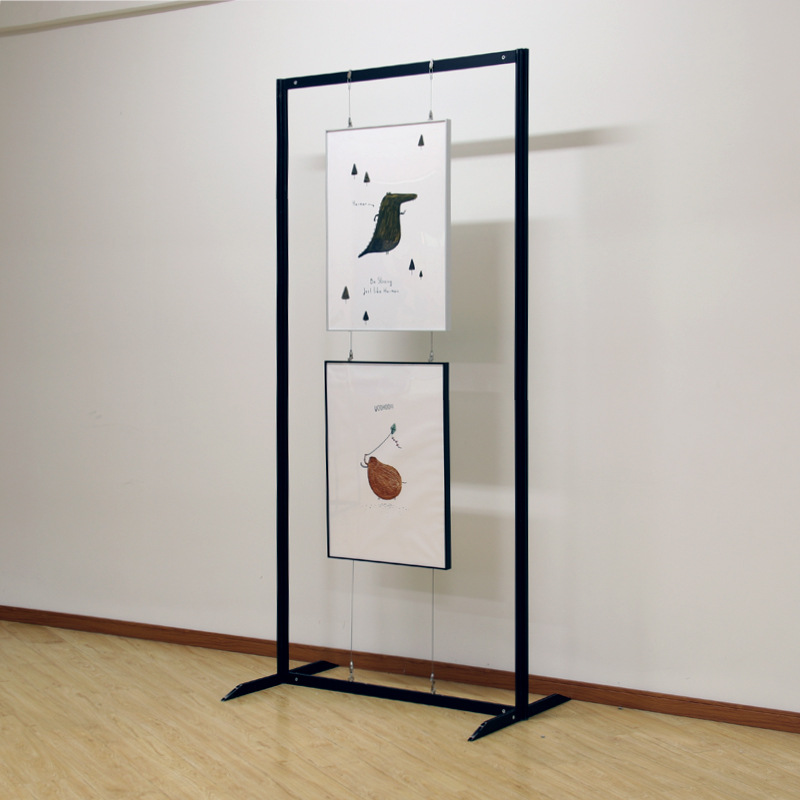 画展展示架学校校园宣传画廊油书画展挂画架广告屏风折叠展板隔断