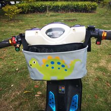 电动车挂包防水储物篮踏板摩托车前布兜可放雨衣手机充电器收纳袋