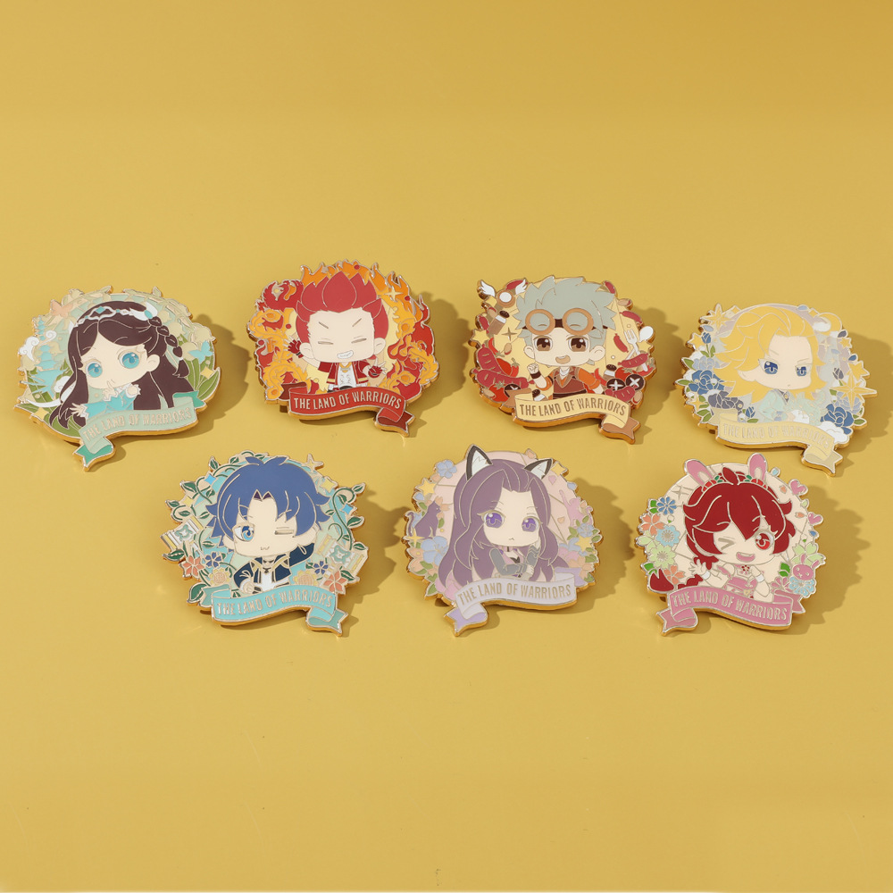 斗罗大陆徽章二次元漫展周边新款18k合金胸针唐三小舞动漫饰品