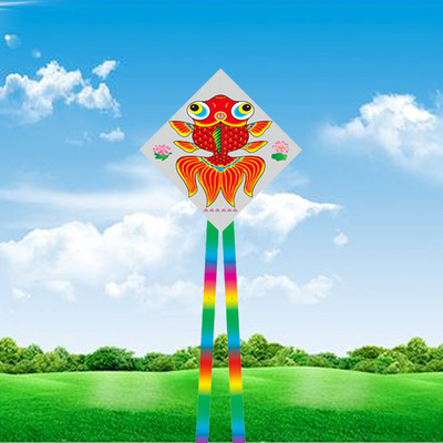 菱形鱼竿风筝批发手持迷你风筝动态风筝潍坊厂家公园门口地摊广场