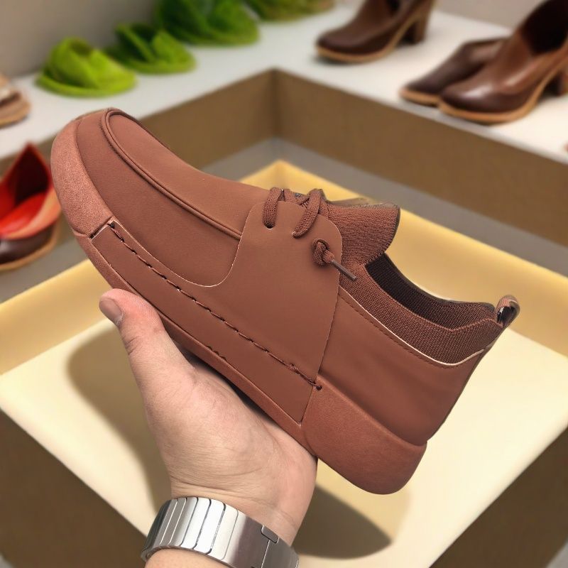 男鞋2025春季新款复古耐脏休闲轻便圆头时尚百搭软底皮鞋男