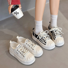 直邮代购hogan 霍根饼干鞋情侣款厚底低帮休闲小白鞋男女同款板鞋