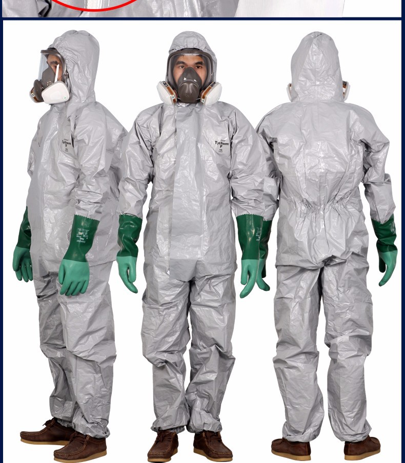 dupont/杜邦 tychem 6000 f级防化服 防酸碱连体防护服