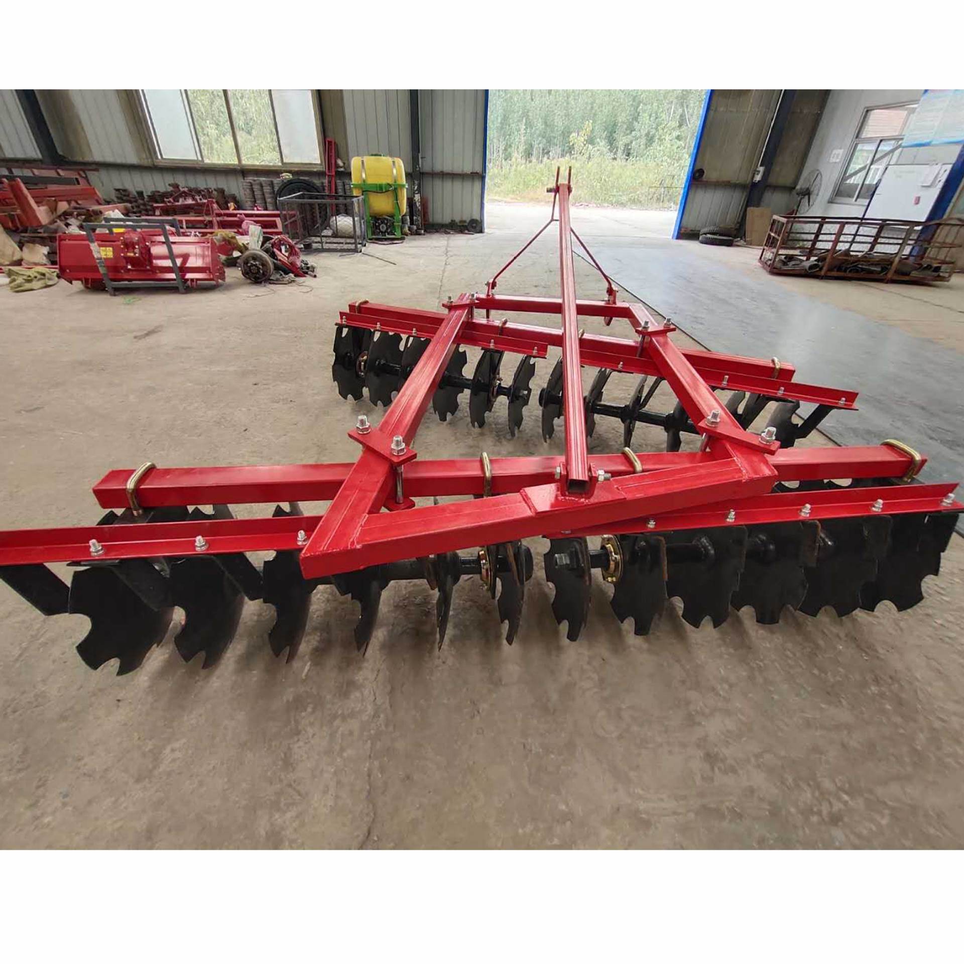 耕前灭茬圆盘耙价格 拖拉机带悬挂圆盘耙 农田耕整机械圆盘耙