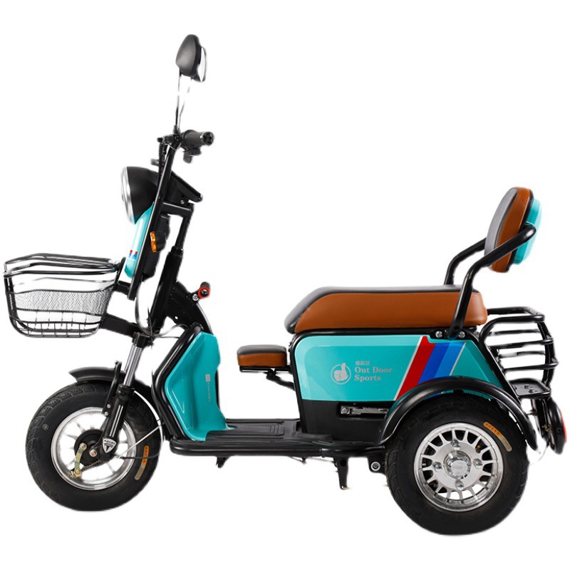 电动三轮车家用小型迷你接送孩子女士代步车两用老年人电瓶三轮车