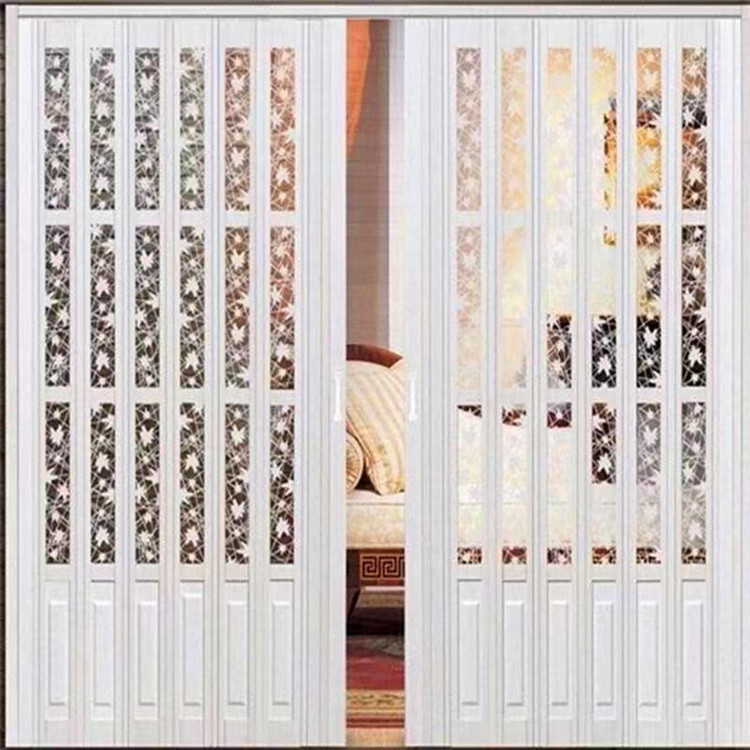 0成交0平方米定制折叠门透明塑料pvc玻璃折叠门室内卫生间隔断伸缩