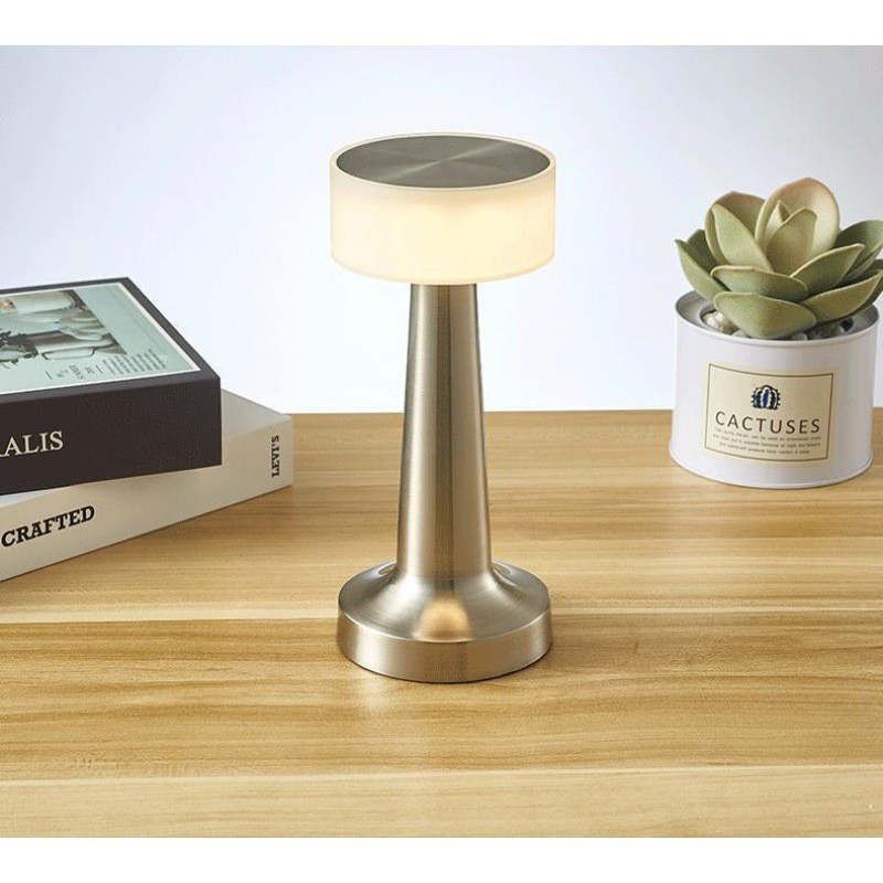 USB Charging Eye Protection Bedside Table Lamp Bar Quiet Bar Hotel Atmosphere Touch Small Night Lamp Led Metal Table Lamp