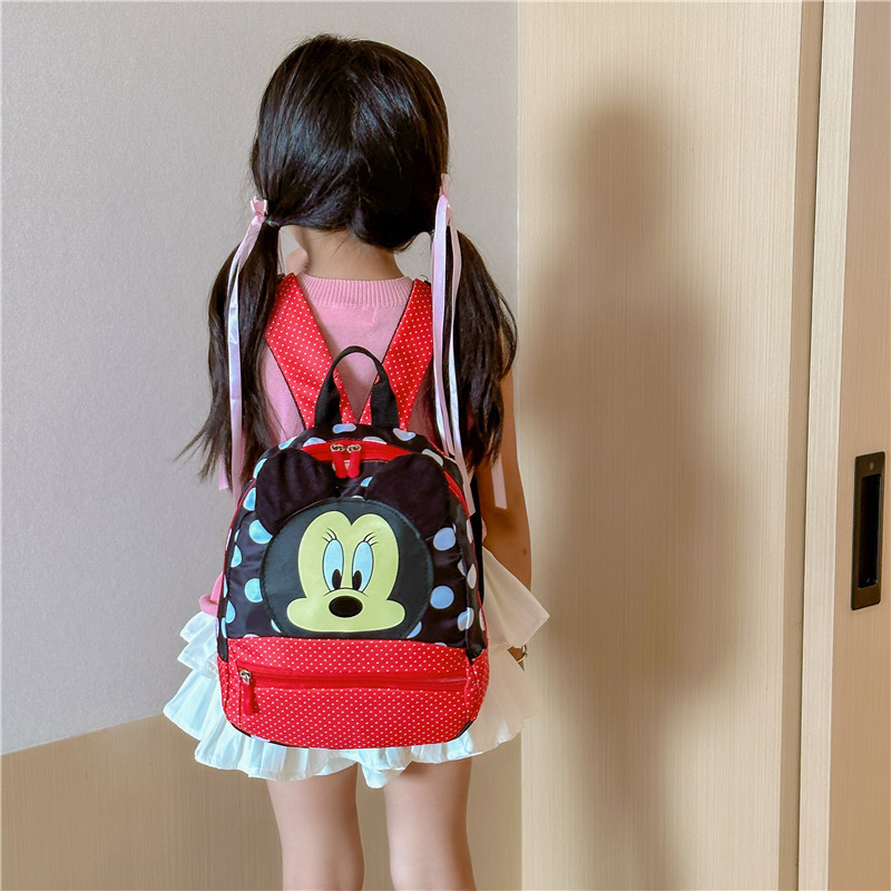New Children's Bags Cartoon Mickey Girl Kindergarten Backpack Casual Cute 3-7 Years Old Girl Backpack