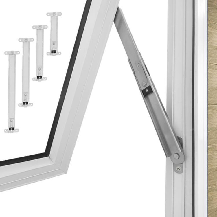 平开窗限位器防风撑幕墙铝合金上悬窗不锈钢滑撑杆内外开伸缩支架