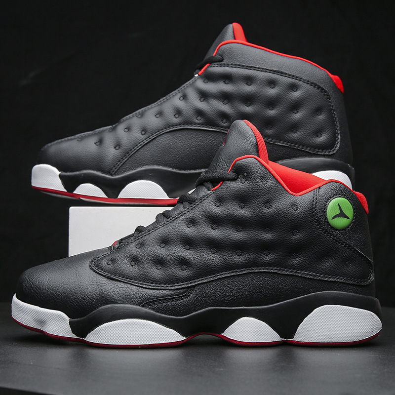 2021新款高帮男鞋aj13黑白熊猫篮球鞋乔13球鞋减震防滑实战运动鞋