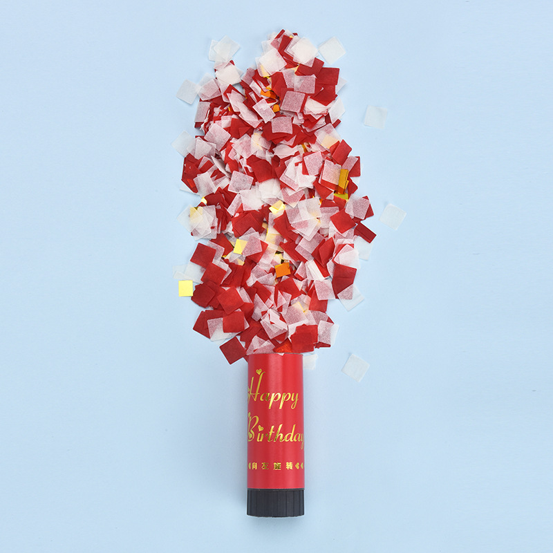 生日派对手拧拉炮婚庆喷花筒迷你手持小礼炮婚礼结婚礼花筒定制