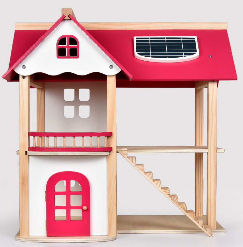 公主房子玩具屋过家家别墅女孩儿童迷你仿真娃娃屋木制家具套装