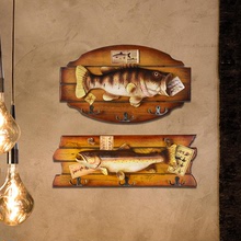 美式复古北欧地中海创意鱼挂饰民宿墙饰餐厅家居壁饰墙面装饰挂件