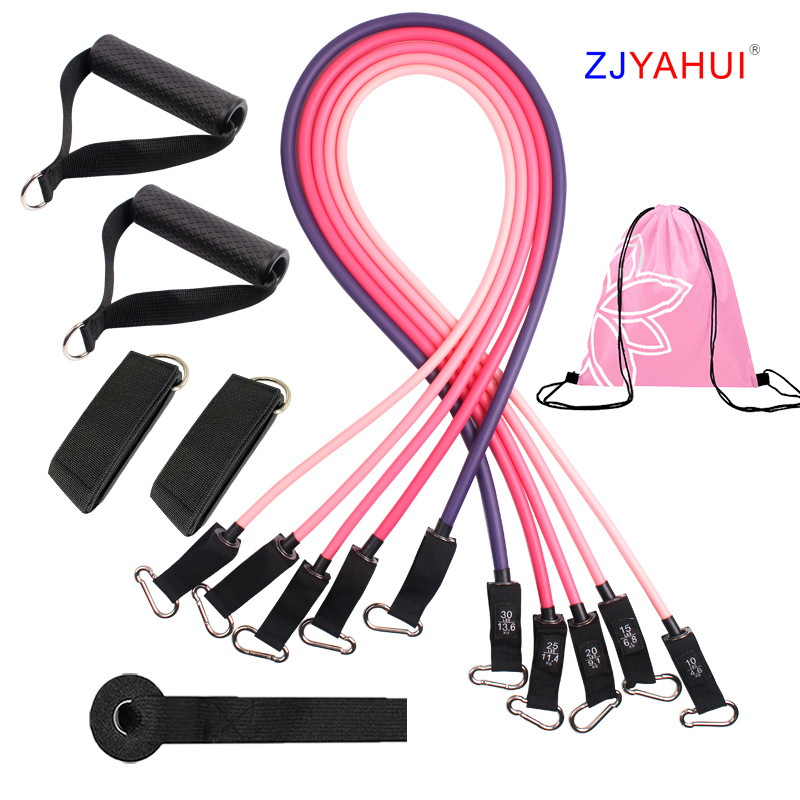 Pulling Rope 150 Pounds Elastic String Fitness Women's Equipment Set Chest Expander Tension Band Sports Men's Resistance Bands Suit