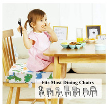 跨境儿童卡通增高垫餐椅方形坐垫吃饭学习防水小学生宝宝加高椅垫