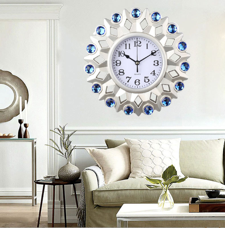 Home Silent Wall Clock Modern Living Room Clock Bedroom Fashion Pocket Watch Home Quartz Clock Simple Noiseless Clock