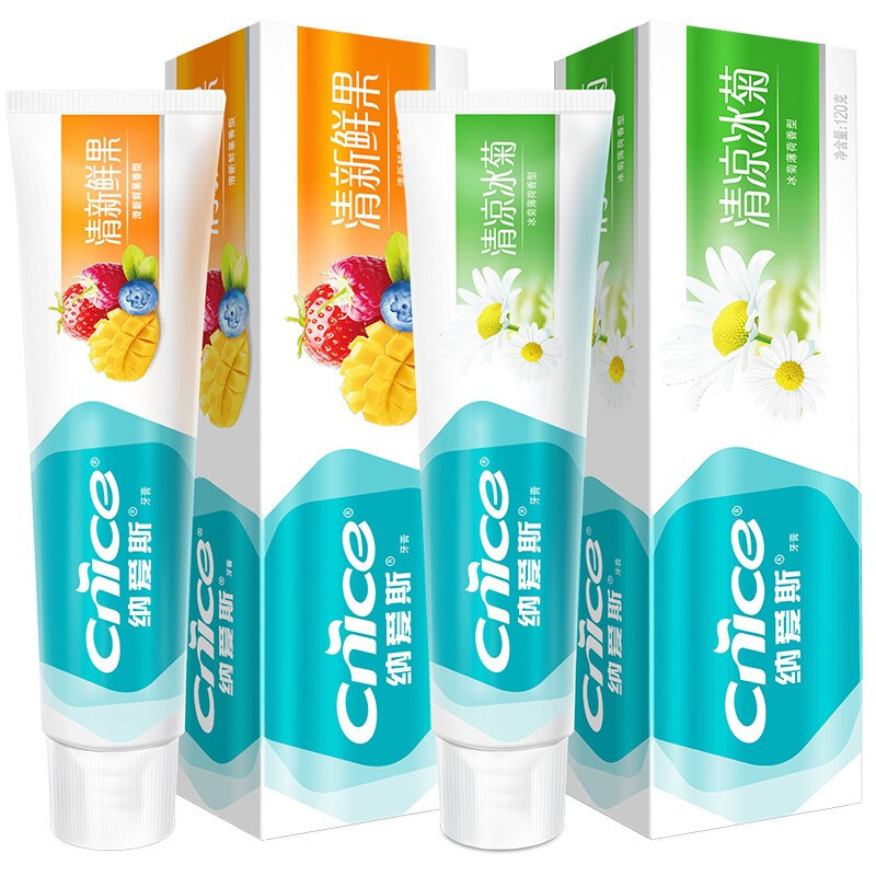 纳爱斯清新鲜果牙膏 清凉冰菊牙膏120g 120g-阿里巴巴