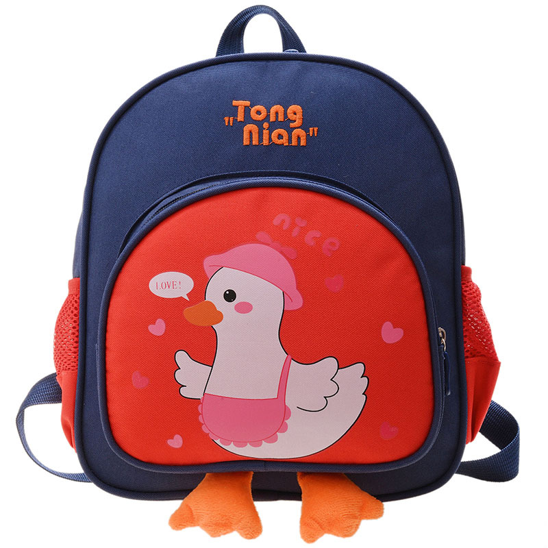 New Kindergarten Backpack Large Capacity Cartoon Duck Personality Childlike Cute Backpack for Boys and Girls Cute Backpack