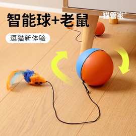 猫玩具自嗨解闷消耗体力神器电动老鼠逗猫棒自动逗猫球小猫咪用品