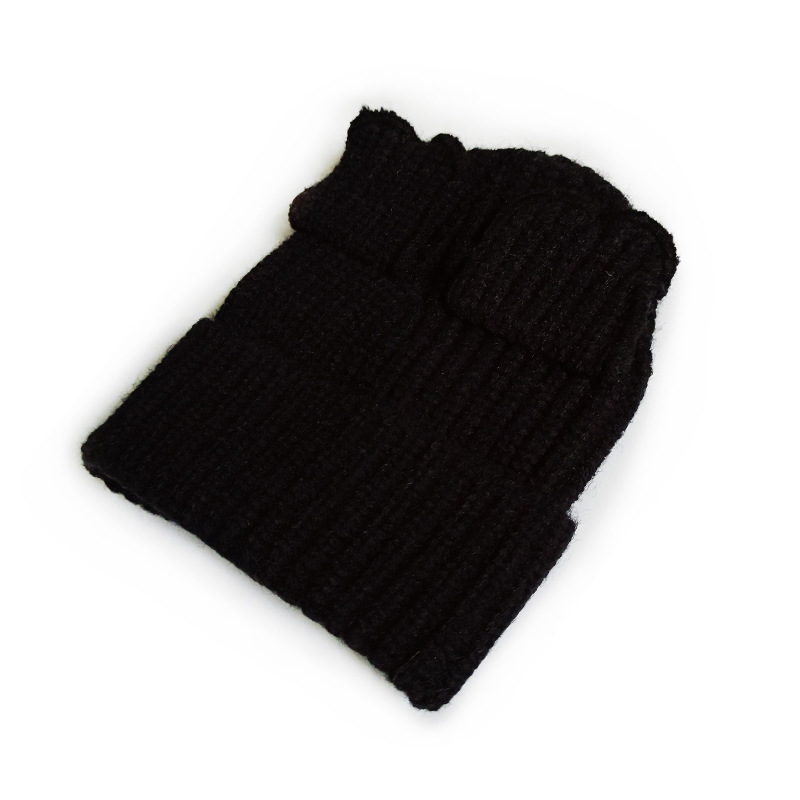 Chengwen New Simple Solid Color Infant Knitted Hat Boys and Girls Cute Hat Fall Winter Fashion Personalized Wool Hat