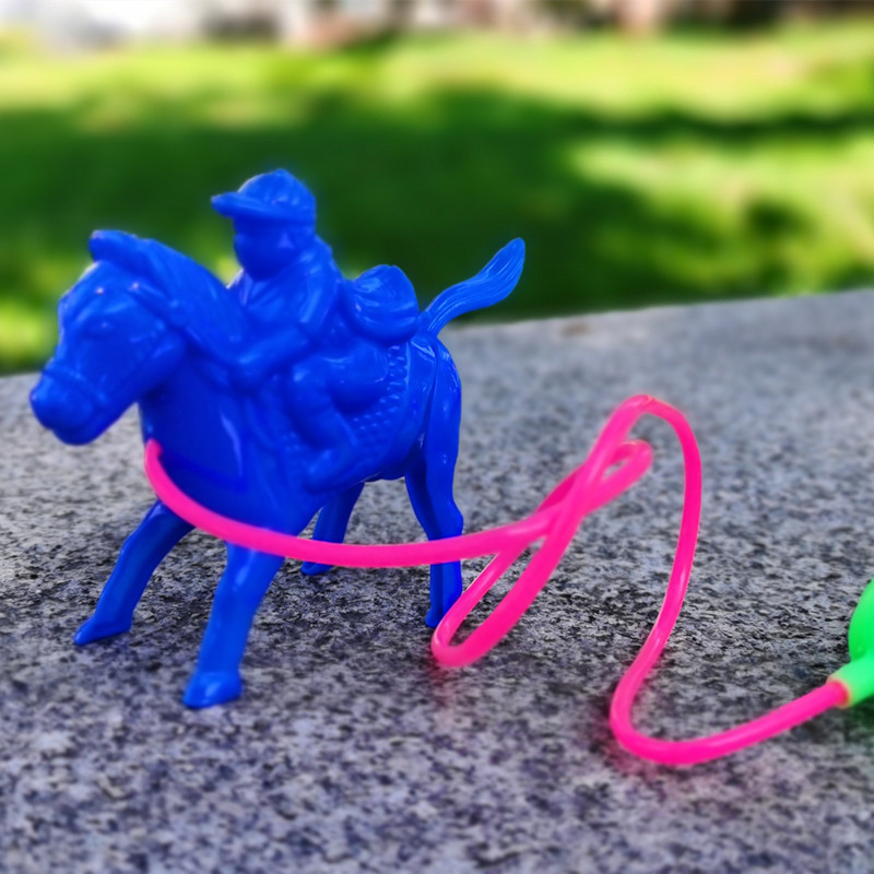 80后经典怀旧国货 气压小马赠品玩具 线控小马 压气马 儿时回忆