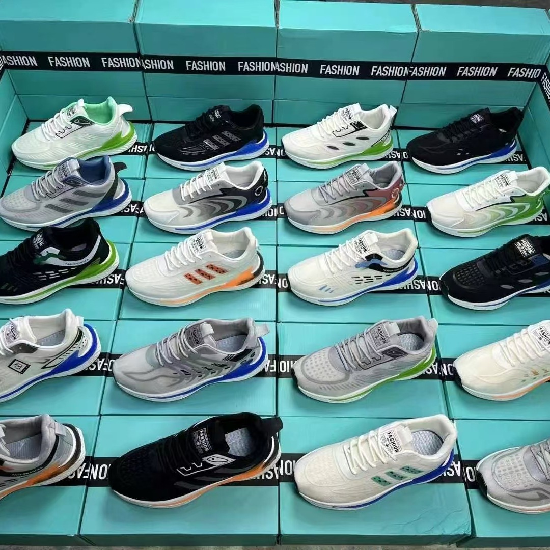 莆田鞋地摊鞋超轻底品牌男鞋运动鞋透网鞋尾货库存鞋断码鞋直播鞋