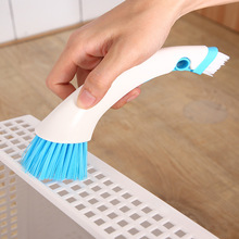 日本原单双头洗衣机槽专用清洁刷缝隙清洗刷波轮除垢硬毛刷浴盆刷