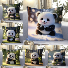 可爱熊猫抱枕卡通枕头客厅沙发靠垫午睡枕靠背枕车用靠枕学生睡觉