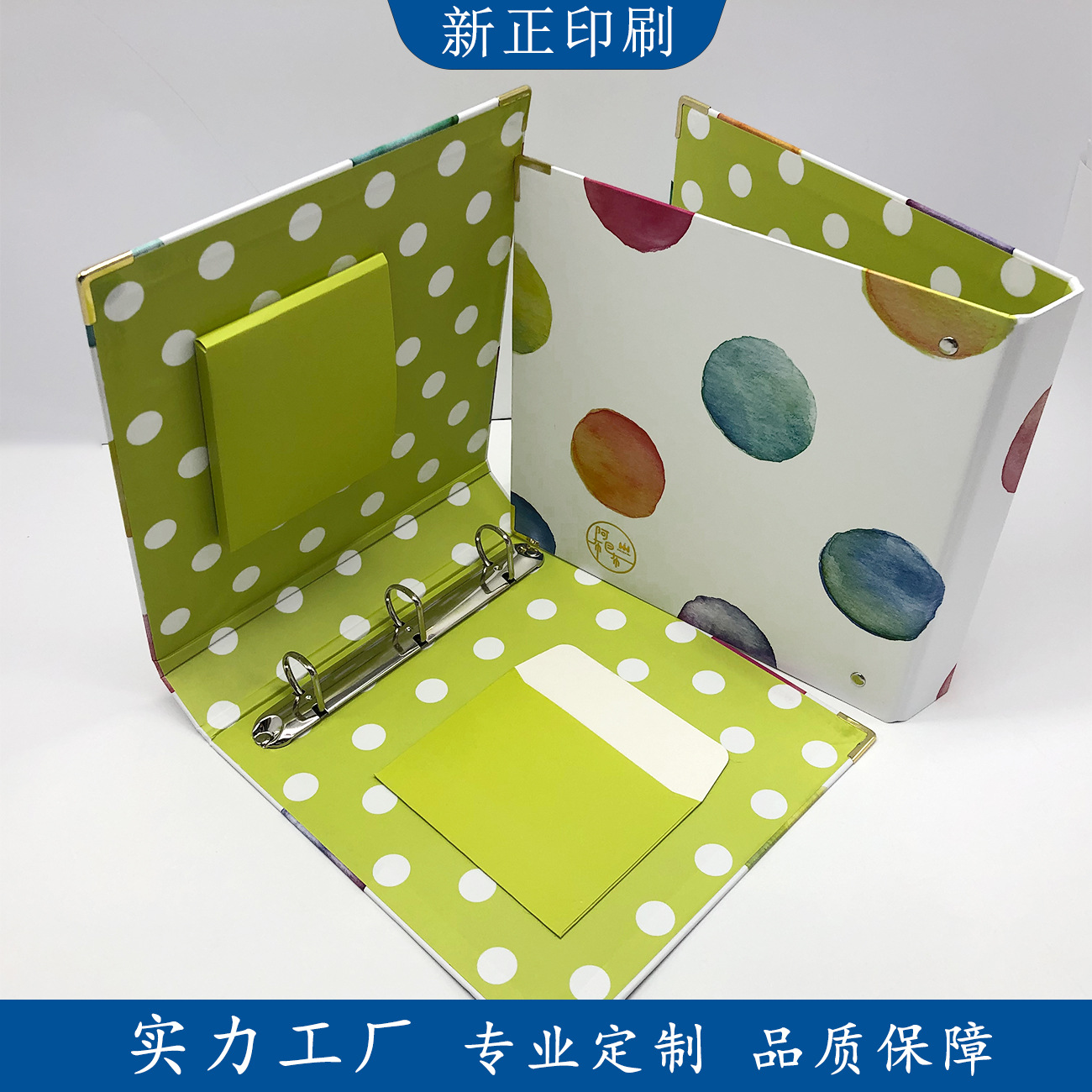 Factory Customized Paper Loose-Leaf Folder Sample Book Children's Photo Album Business Office Folder Customized Logo