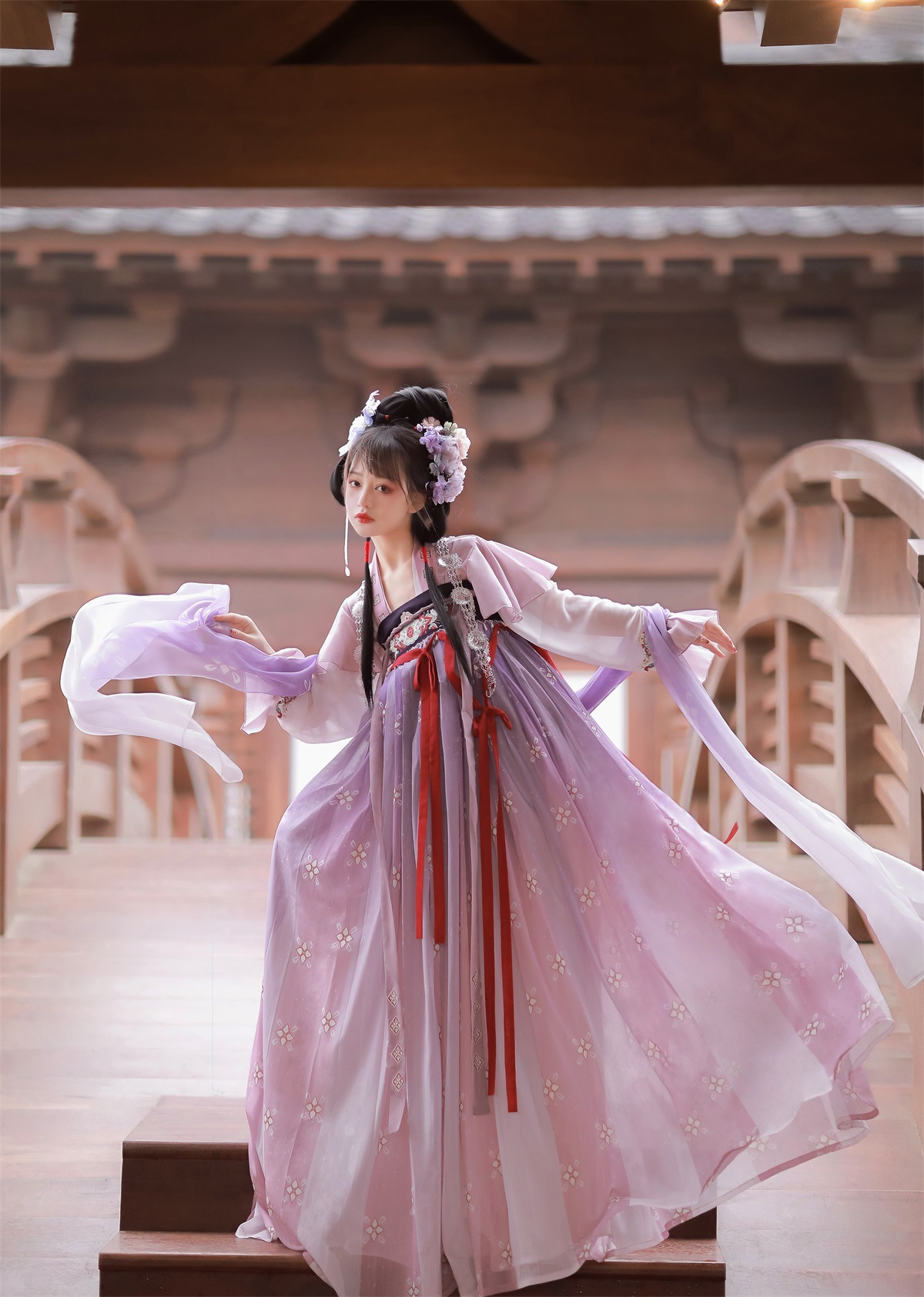 原创设计宝石之国汉元素汉服女中国风半臂齐胸襦裙披帛四件套8283