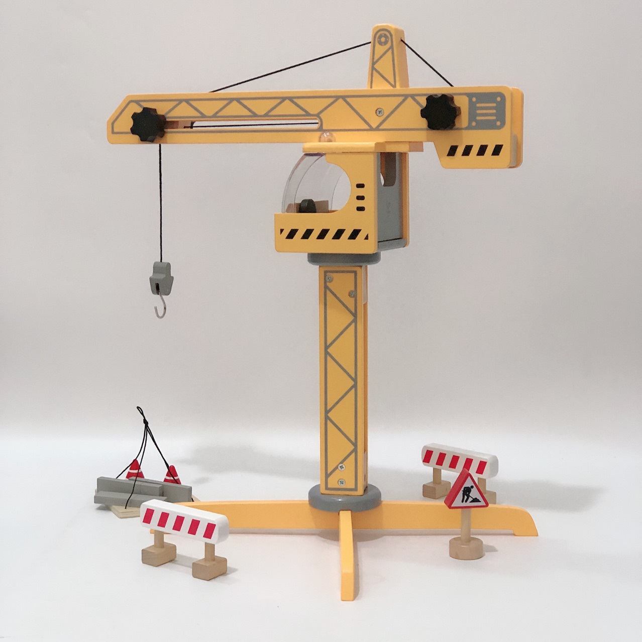 ΗαΡΕ工程塔吊起重机趣味建筑吊塔角色扮演玩具过家家男孩礼物