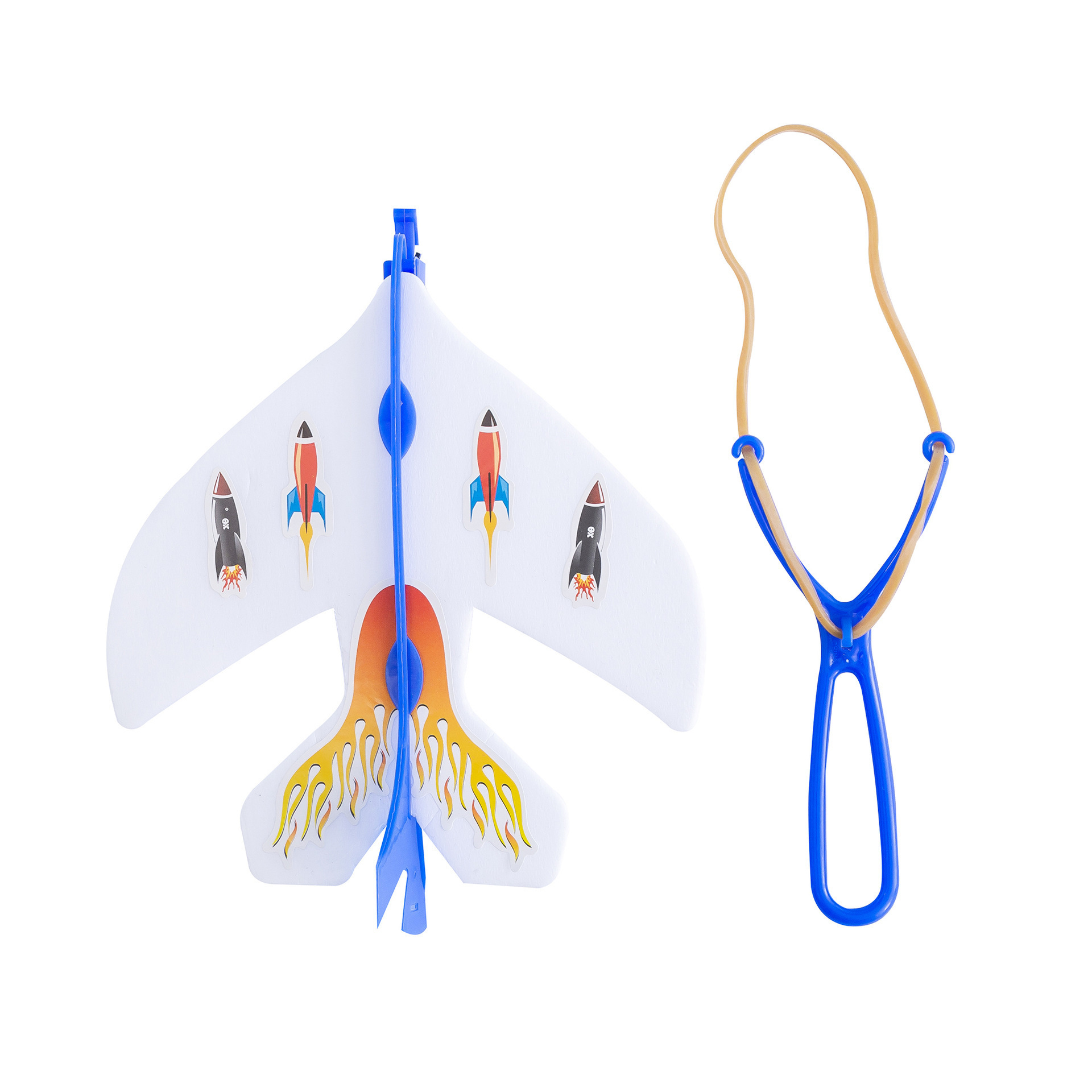 Children's toy Light up ejection aircraft with lights Gyroscopic ejection Glider Light up ejection aircraft foam assembly Item Picture