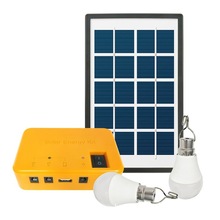 3W Mini Portable Home solar lighting kit 6Ah solar light kit